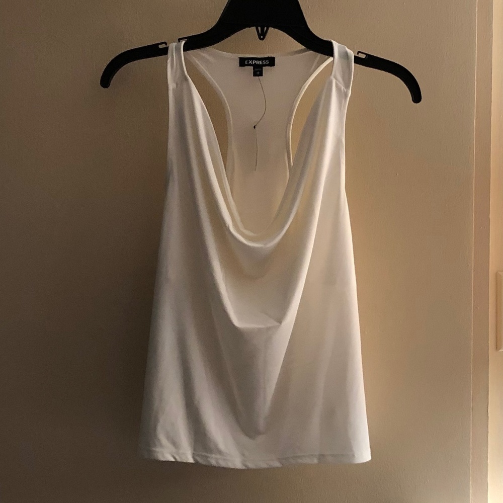 Express Cowl Neck Racerback Tank